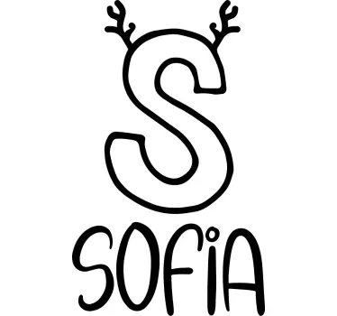 Maglietta bebè sofia con corna - TenStickers