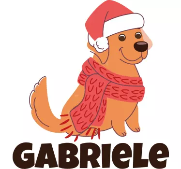 Felpa design festivo per cani - TenStickers