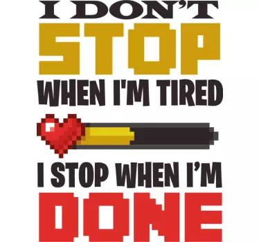 Maglietta bebè citazione motivazionale per bambini - TenStickers