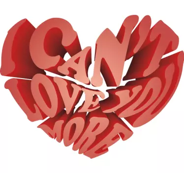 Maglia con scritta dell'amore - TenStickers