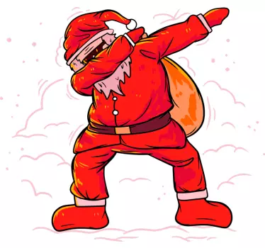Maglietta personalizzata Natale santa Claus "dab"Santa Claus "dab - TenStickers