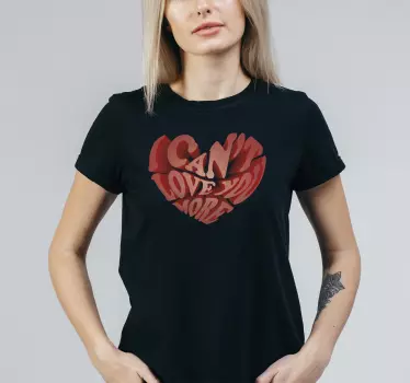Maglia con scritta dell'amore - TenStickers