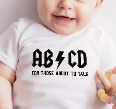Maglietta bebè abc charm per bambini - TenStickers