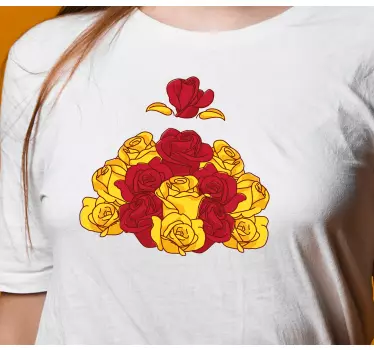 Maglietta bebè bouquet di rose colorate - TenStickers