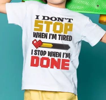 Maglietta bebè citazione motivazionale per bambini - TenStickers