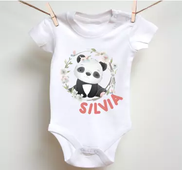 Maglietta bebè completo panda carino - TenStickers