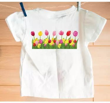 Maglietta bebè composizione floreale colorata - TenStickers