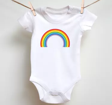 Maglietta bebè design arcobaleno brillante - TenStickers