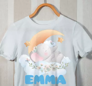 Maglietta bebè elefantino carino che dorme - TenStickers