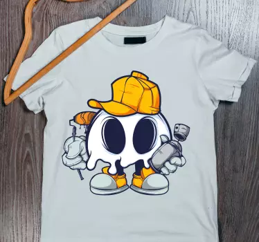 Maglietta bebè fantasmino pittore carino - TenStickers