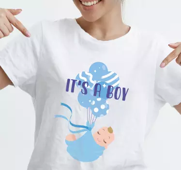 Maglietta bebè rivelazione del bambino - TenStickers