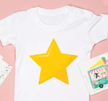 Maglietta bebè forma di stella brillante - TenStickers