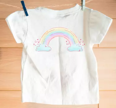 Maglietta bebè nuvola arcobaleno tendenza - TenStickers
