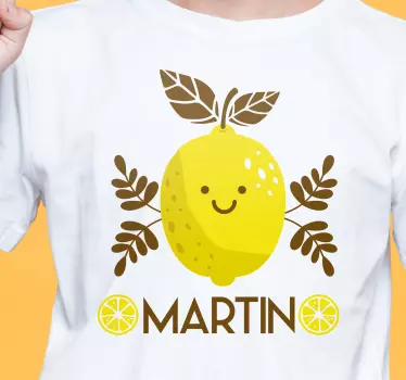 Maglietta bebè personaggio limone sorridente - TenStickers