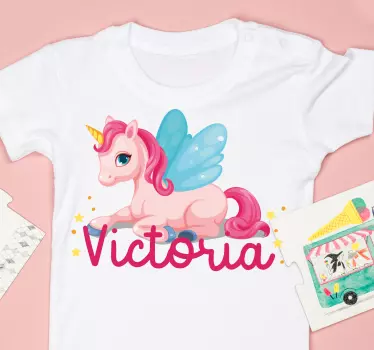 Maglietta bebè personaggio unicorno carino - TenStickers