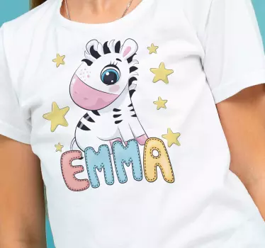 Maglietta bebè personaggio zebra carina - TenStickers