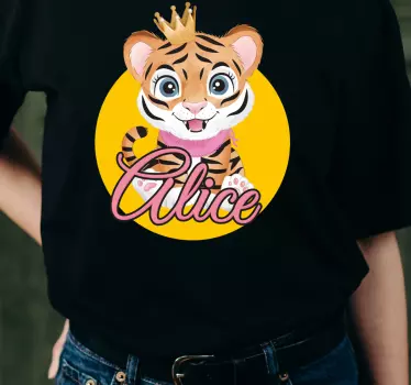 Maglietta bebè principessa tigre carina - TenStickers