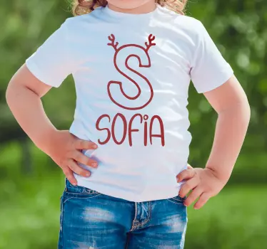 Maglietta bebè sofia con corna - TenStickers