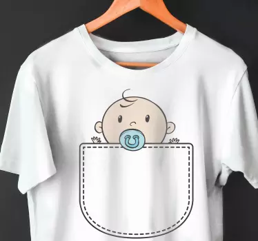 Maglietta bebè tasca carina - TenStickers