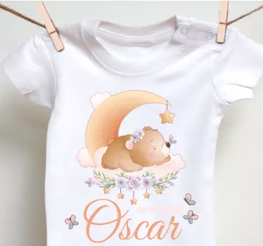 Maglietta bebè tema notturno orsetto coccolo - TenStickers