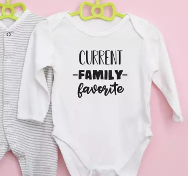 Maglietta bebè membro preferito della famiglia - TenStickers