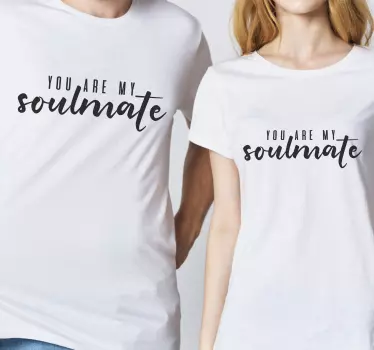 Maglietta fidanzati abbigliamento coordinato anime gemelle - TenStickers