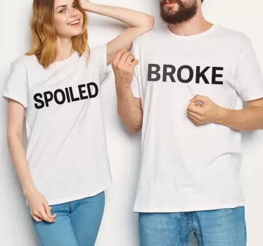 Maglietta fidanzati affermazioni abbinate - TenStickers
