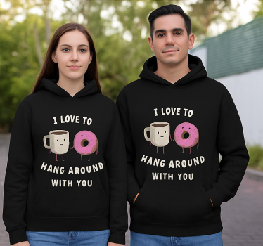 Maglietta fidanzati amore passare del tempo con te - TenStickers