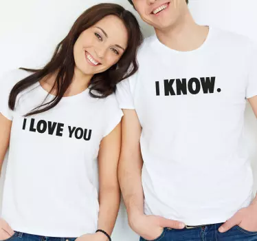 Maglietta fidanzati dichiarazione d'amore insieme - TenStickers