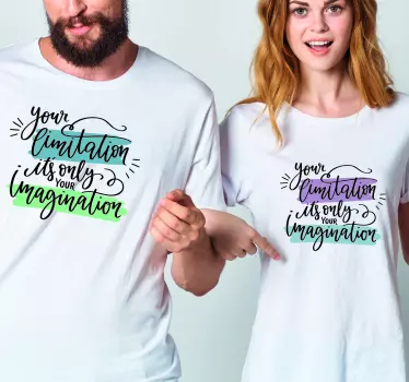 Maglietta fidanzati la tua immaginazione è limite - TenStickers