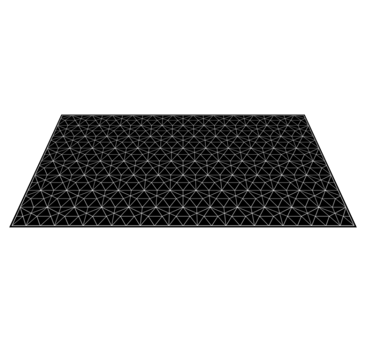 Tappeto vinile nero motivo a stelle foderate - TenStickers