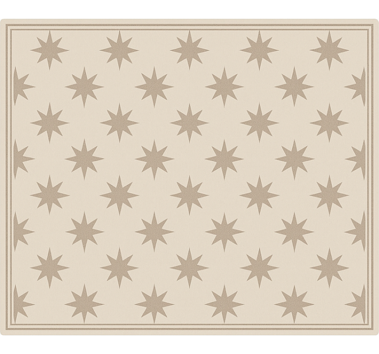 Tappeto pvc cucina motivo beige stellato - TenStickers