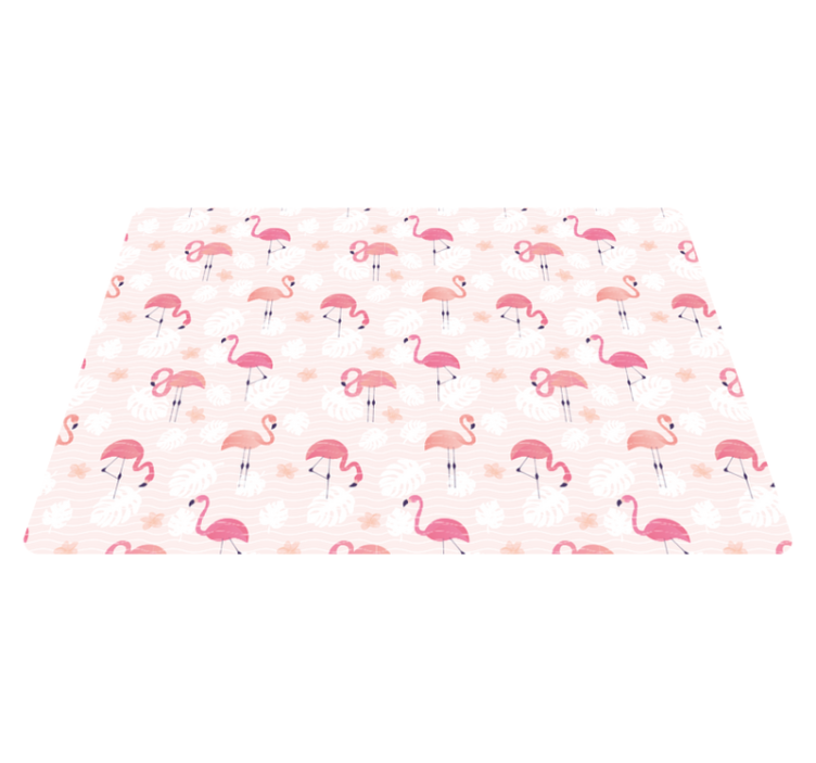Tappeto vinile animali motivi fenicottero rosa - TenStickers