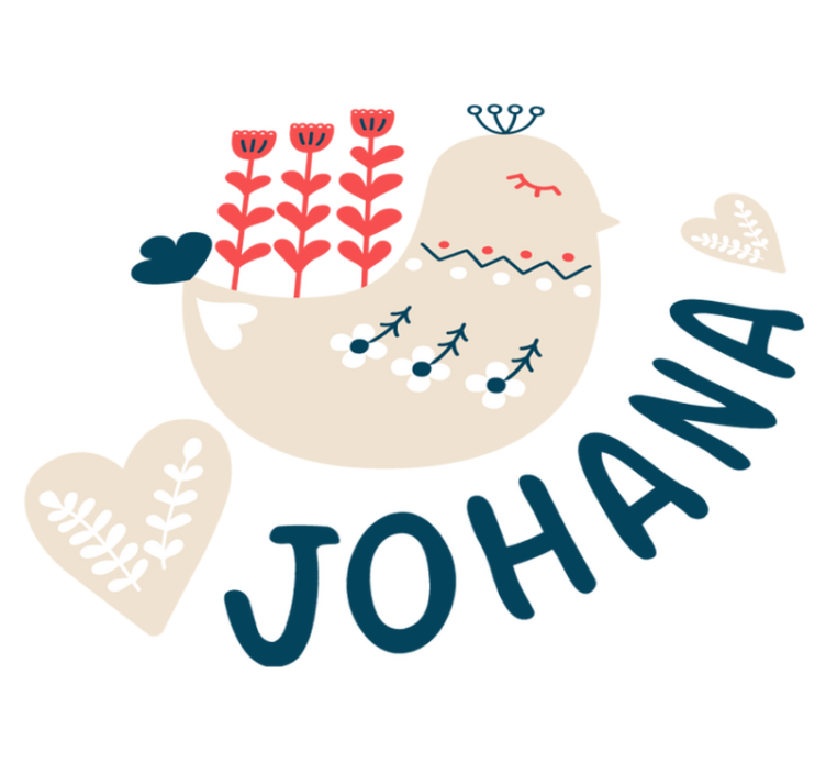 Tappeto vinile animali uccello nordico personalizzato - TenStickers