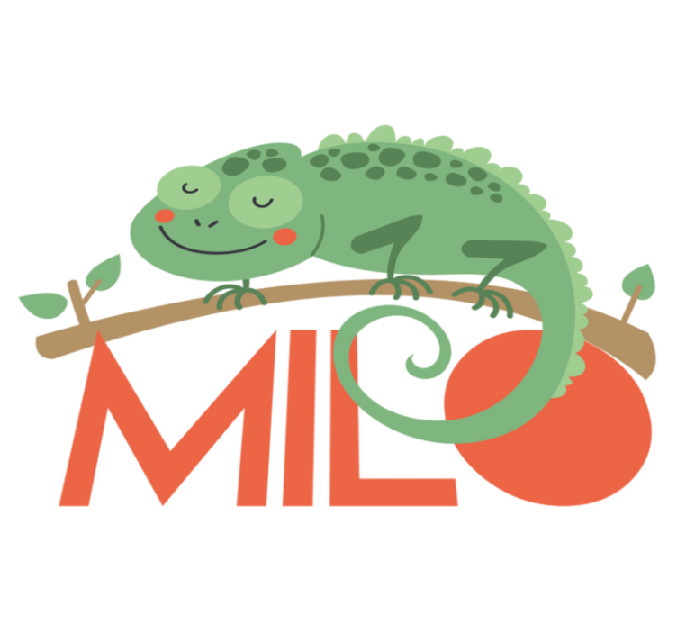 Tappeto vinile animali camaleonte personalizzato - TenStickers