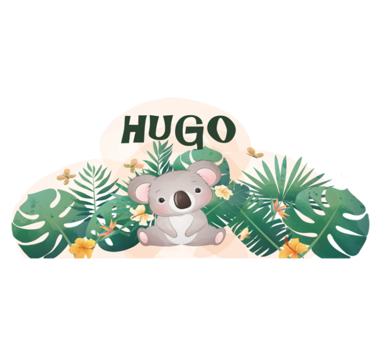 Tappeto vinile animali tema giungla koala - TenStickers