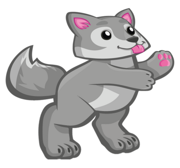 Tappeto vinile animali personaggio cucciolo giocherellone - TenStickers