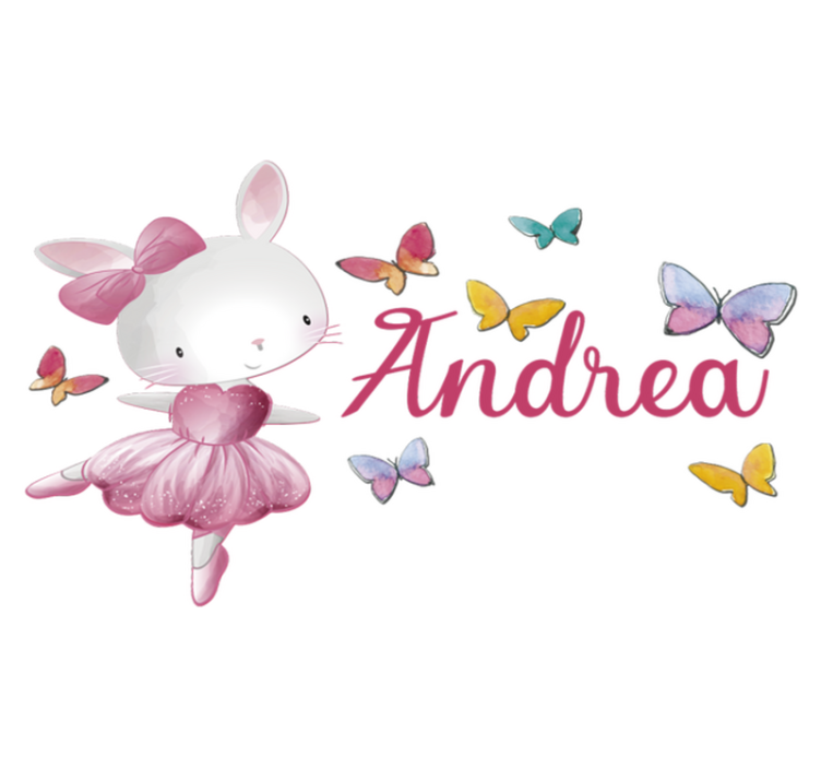 Tappeto vinile animali ragazza che danza balletto - TenStickers