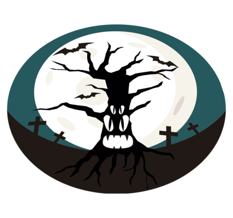 Tappeto vinile halloween inquietante halloween - TenStickers