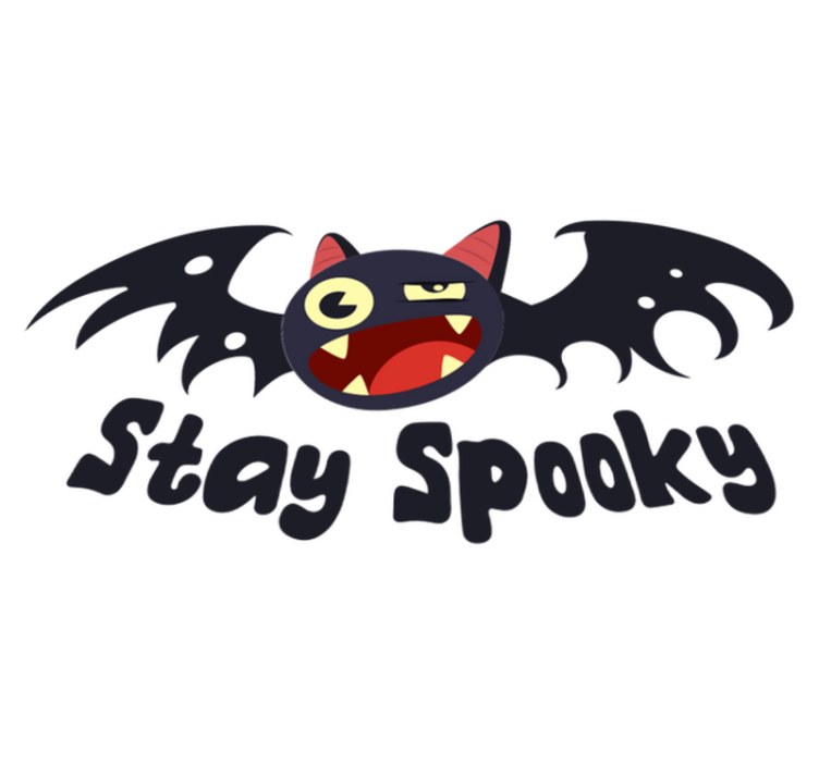 Tappeto vinile halloween resta inquietante pipistrello - TenStickers