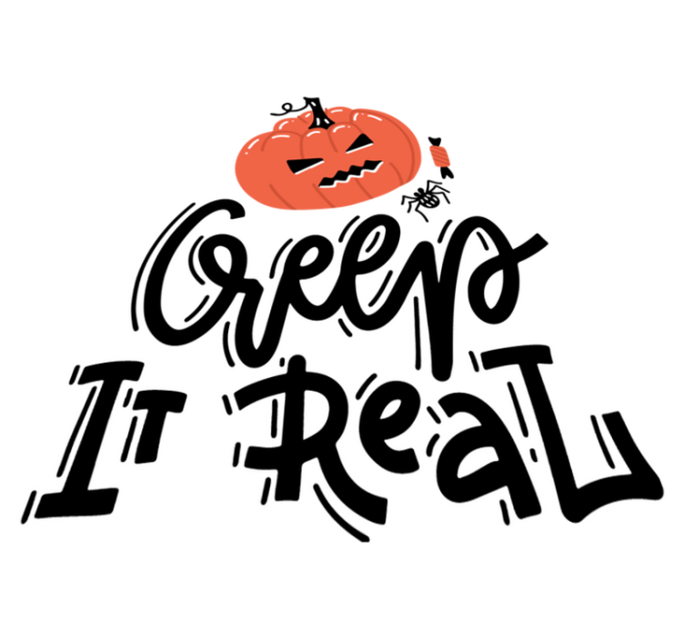 Tappeto vinile halloween design zucca inquietante - TenStickers