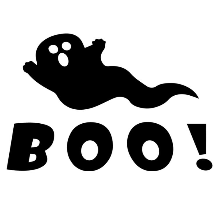 Tappeto vinile halloween spettacolare fantasma boo - TenStickers