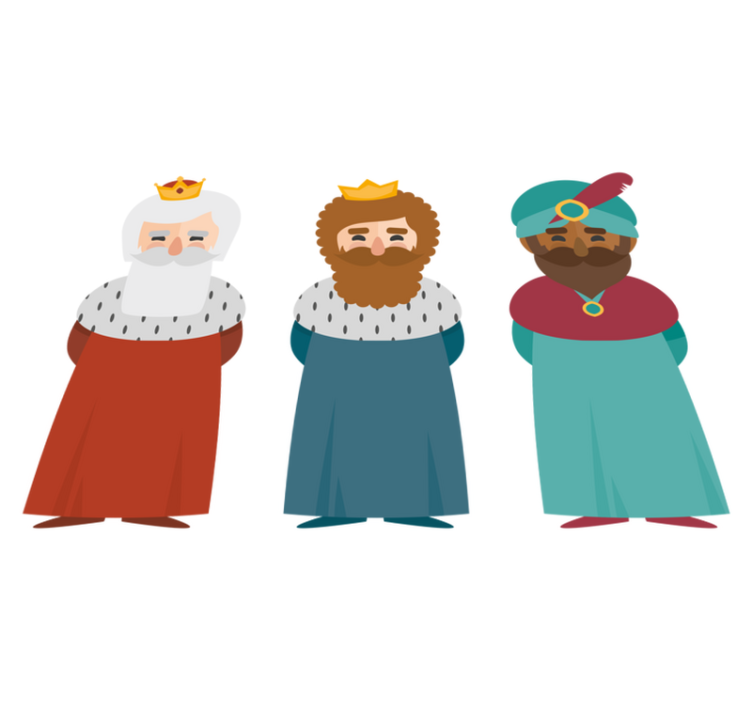 Tappeto vinile natale re magi - TenStickers