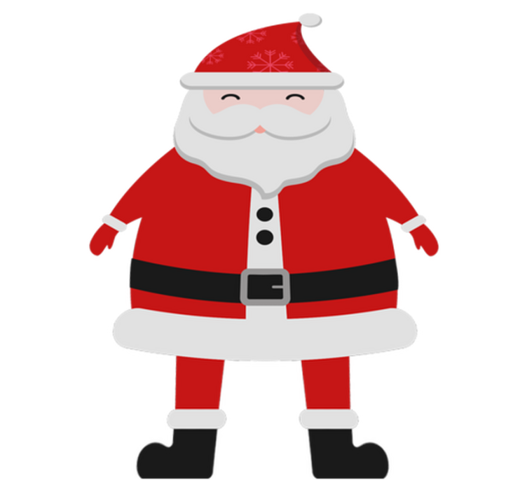 Tappeto vinile natale babbo natale per bambini - TenStickers