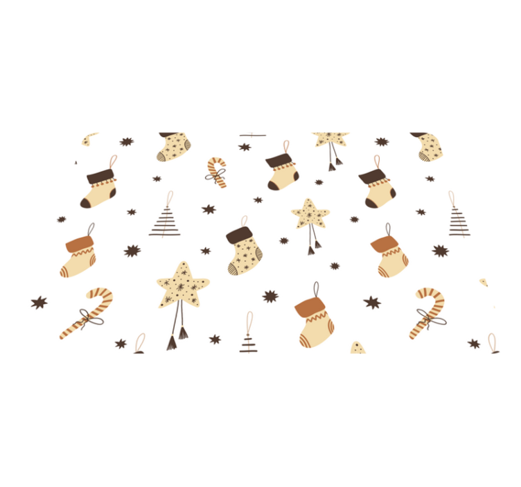 Tappeto vinile natale motivo glitterato natale - TenStickers