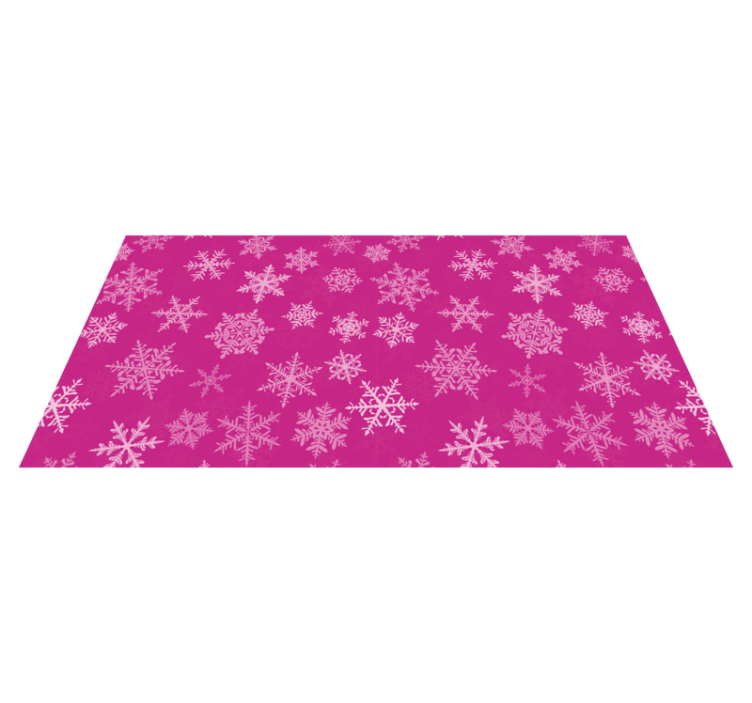 Tappeto vinile natale sovrapposizione fiocchi di neve - TenStickers