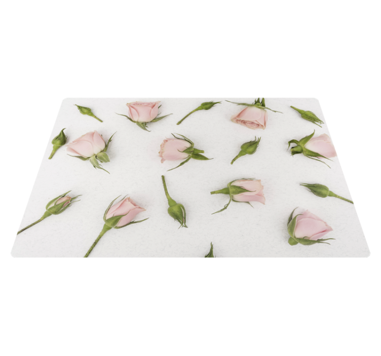 Tappeto vinile fiori fiori romantici di primavera - TenStickers