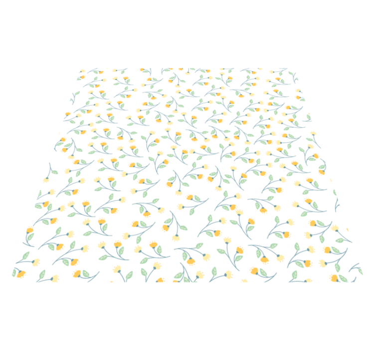 Tappeto vinile fiori stile primaverile - TenStickers