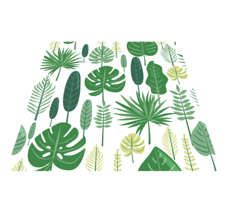Tappeto vinile fiori monstera - TenStickers