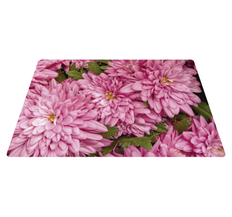 Tappeto vinile fiori fiorito rosa primavera - TenStickers